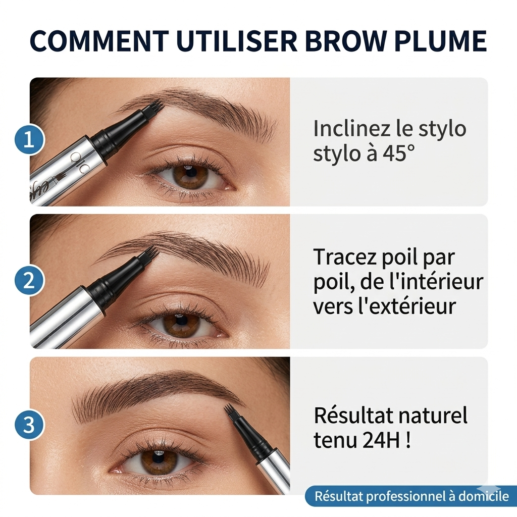 Brow Plume - Wenkbrauwpen met microblading-effect, haartje voor haartje