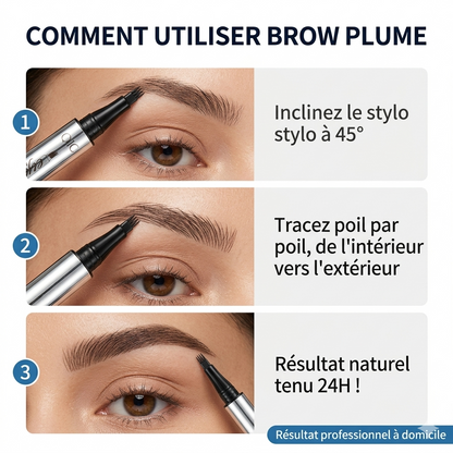 Brow Plume - Wenkbrauwpen met microblading-effect, haartje voor haartje